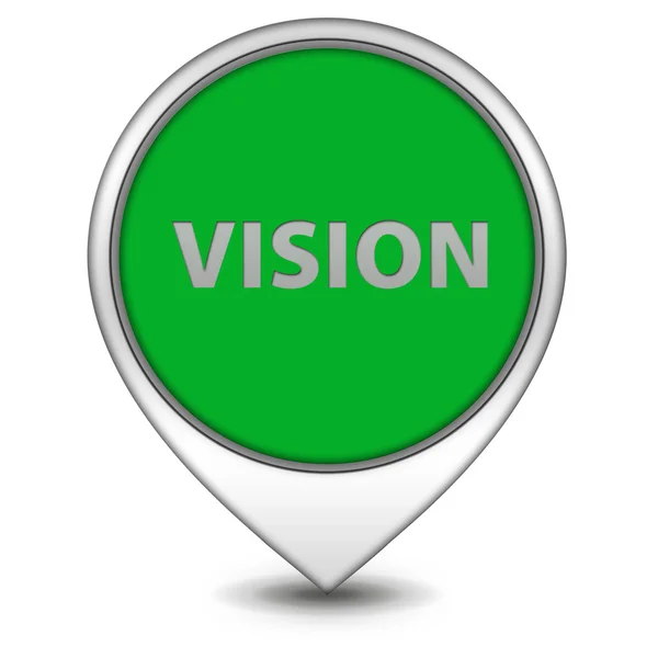 Vision pointer icon on white background — Stock Photo, Image