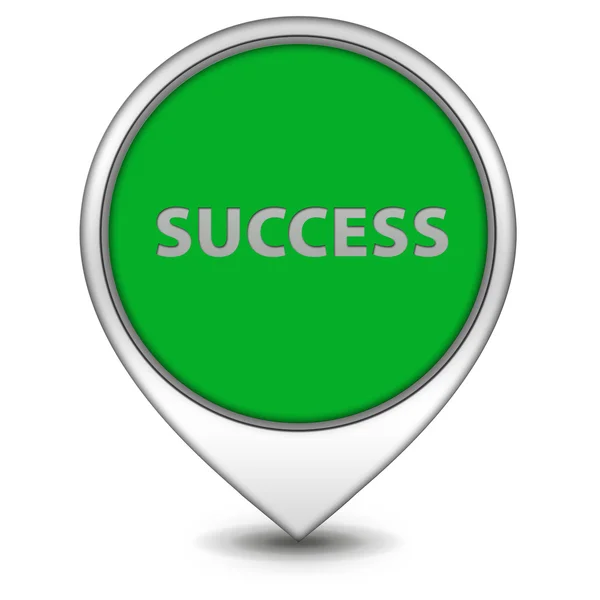 Success pointer icon on white background — Stock Photo, Image