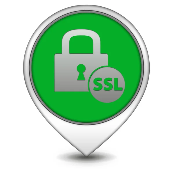 SSL pointer icon on white background — Stock Photo, Image