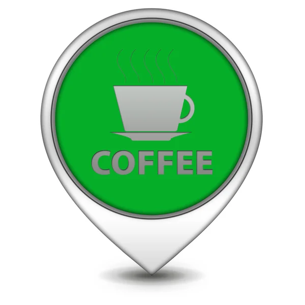 Coffee pointer icon on white background — Stock Photo, Image