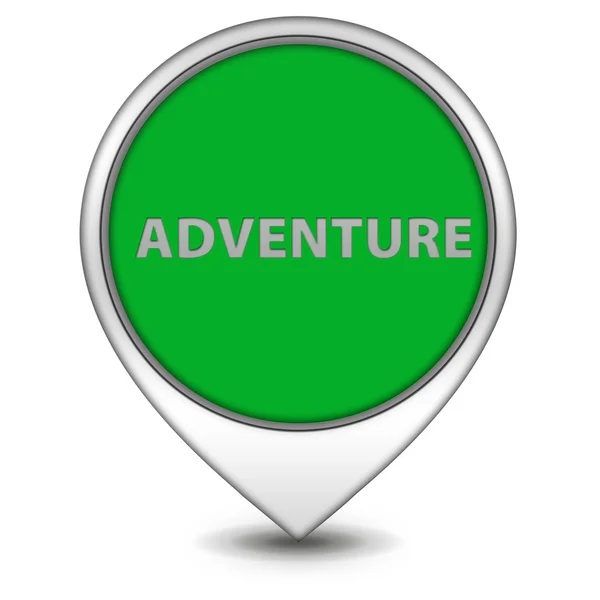 Adventure pointer icon on white background — Stock Photo, Image