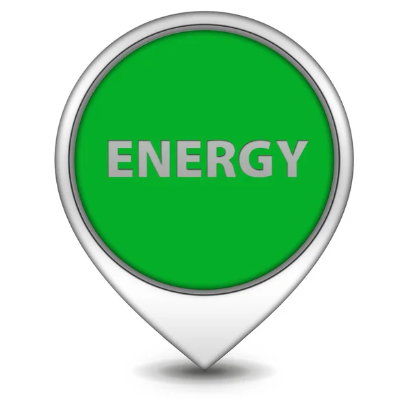 Energiezeiger-Symbol auf weißem Hintergrund — Stockfoto