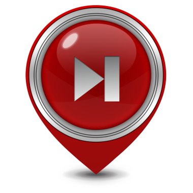 beyaz zemin üzerinde bir sonraki işaretçi simgesi