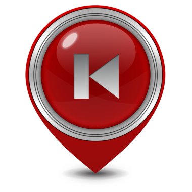 Beyaz arka plan üzerinde işaretçiyi simge önizleme