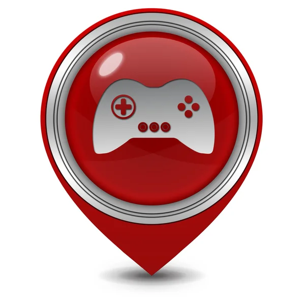 Game pointer icon on white background — Stock Photo, Image