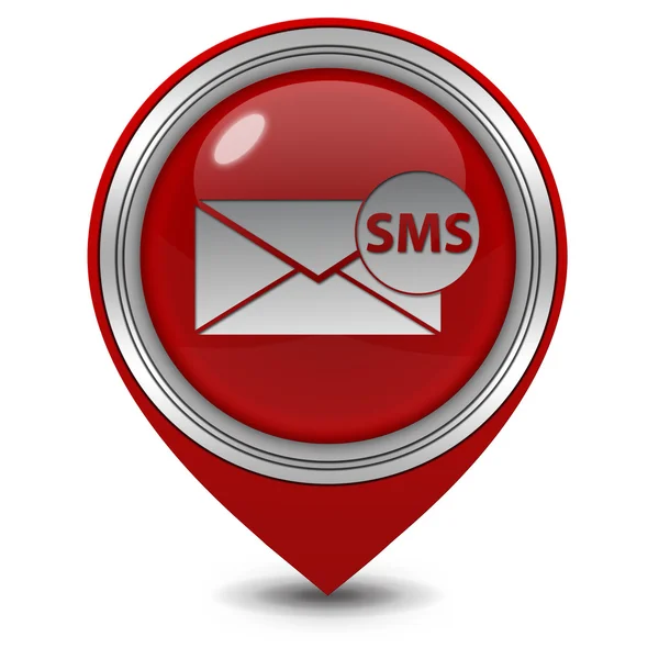 Sms pointer icon on white background — Stock Photo, Image