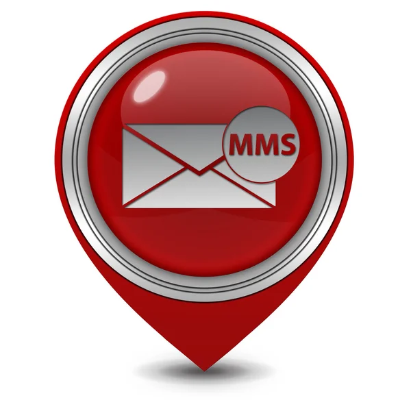 Mms pointer icon on white background — Stock Photo, Image