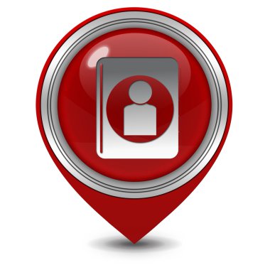 profil işaretçi simgesi beyaz zemin üzerine