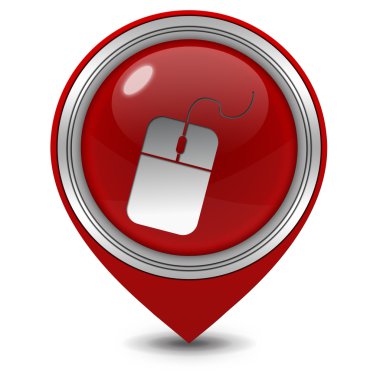 Bilgisayar fare işaretçi simgesi beyaz arka plan üzerinde