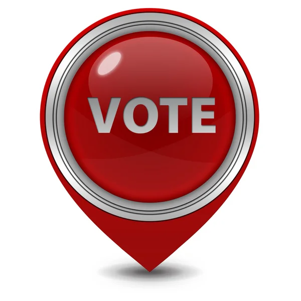 Vote pointer icon on white background — Stock Photo, Image