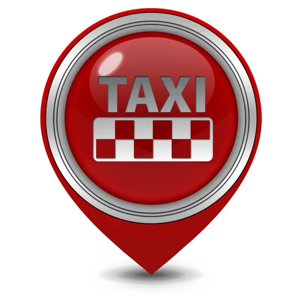 Taxizeiger-Symbol auf weißem Hintergrund — Stockfoto