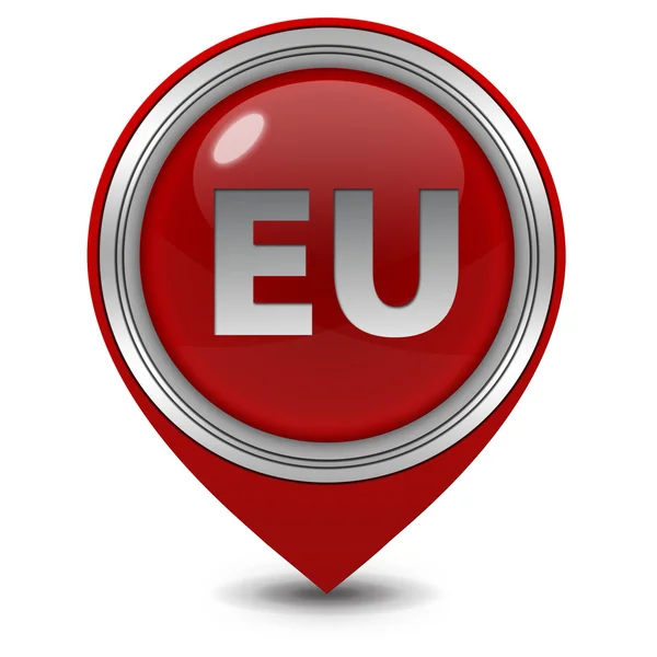 EU pointer icon on white background — Stock Photo, Image