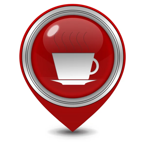 Coffee pointer icon on white background — Stock Photo, Image