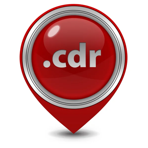 .cdr pointer icon on white background — Stock Photo, Image