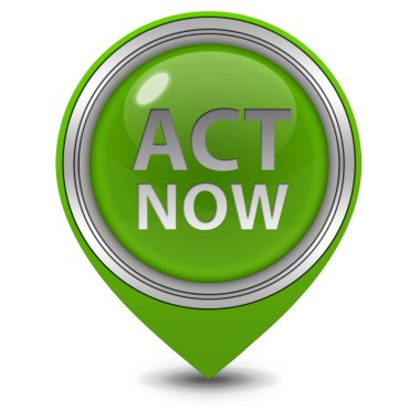 Şimdi işaretçi simgesi beyaz zemin üzerinde hareket