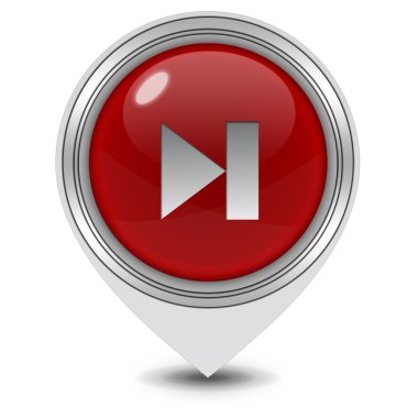 beyaz zemin üzerinde bir sonraki işaretçi simgesi