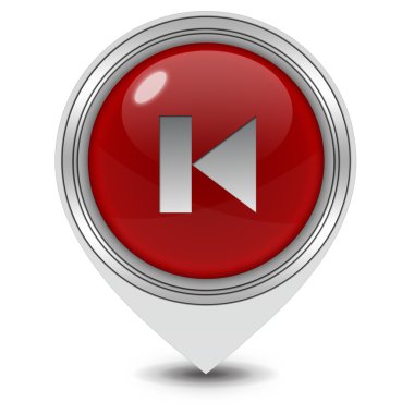 Beyaz arka plan üzerinde işaretçiyi simge önizleme