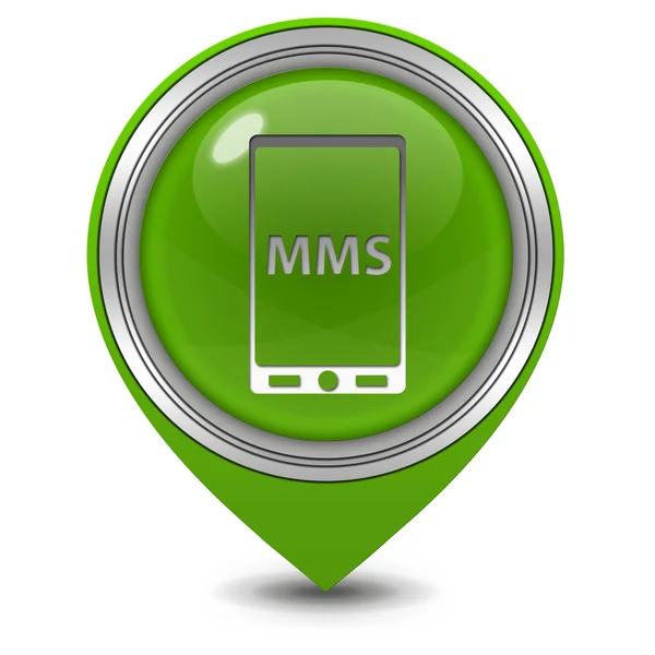 Mms pointer icon on white background — Stock Photo, Image