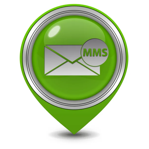 Mms pointer icon on white background — Stock Photo, Image