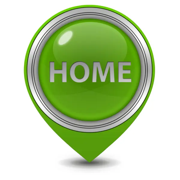 Home pointer icon on white background — Stock Photo, Image