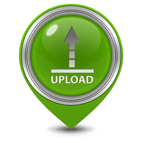 Upload pointer icon on white background — 스톡 사진