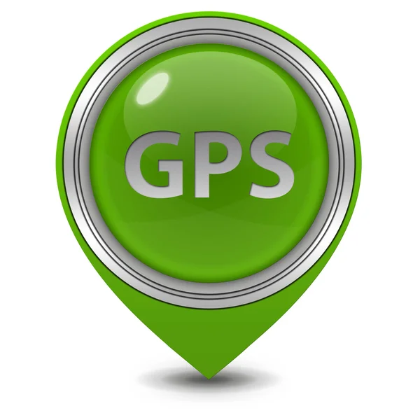 Gps pointer icon on white background — Stock Photo, Image