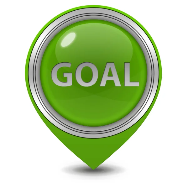 Goal pointer icon on white background — Stock Photo, Image