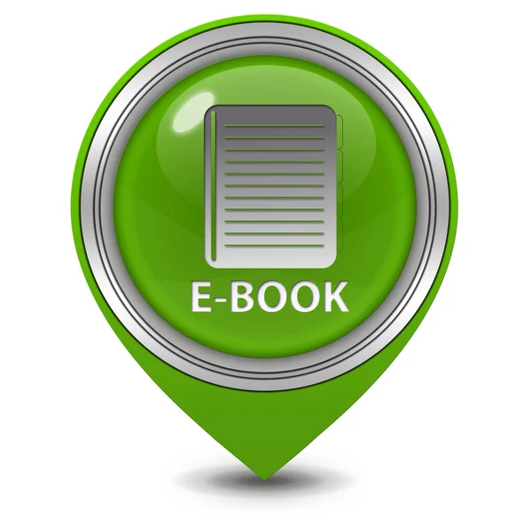 Ref-book pointer icon on white background — стоковое фото