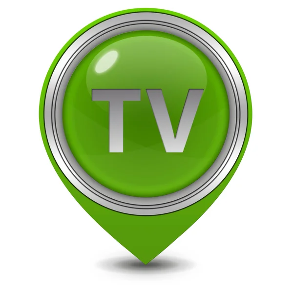 TV pointer icon on white background — Stock Photo, Image