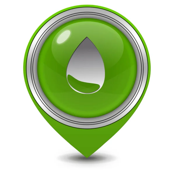 Water pointer icon on white background — Stock Photo, Image