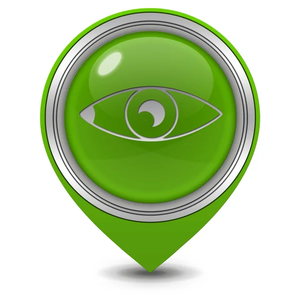 Eye pointer icon on white background — Stock Photo, Image