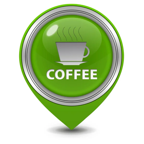 Coffee pointer icon on white background — Stock Photo, Image