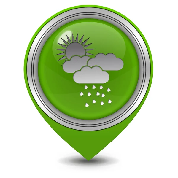 Rain pointer icon on white background — Stock Photo, Image