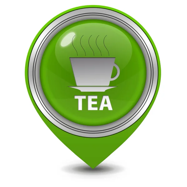 Tea pointer icon on white background — Stock Photo, Image