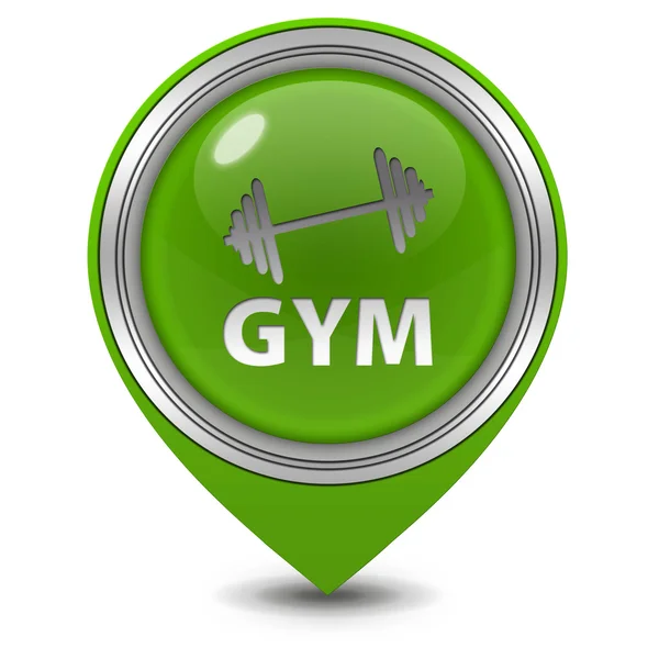 Gym  pointer icon on white background — Stock Photo, Image