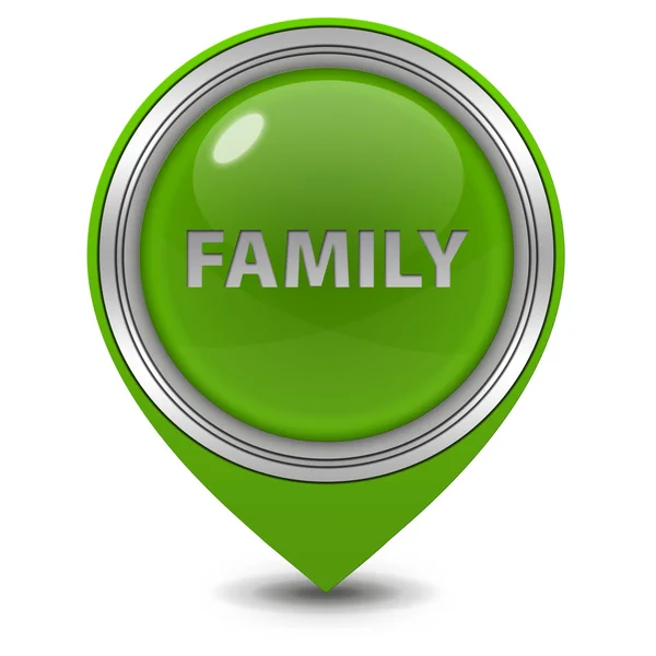 Family pointer icon on white background — Stock Photo, Image