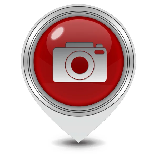 Photo pointer icon on white background — Stock Photo, Image