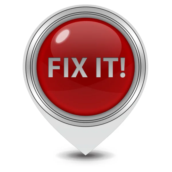 Fix it pointer icon on white background — Stock Photo, Image