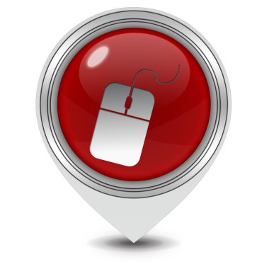 Bilgisayar fare işaretçi simgesi beyaz arka plan üzerinde