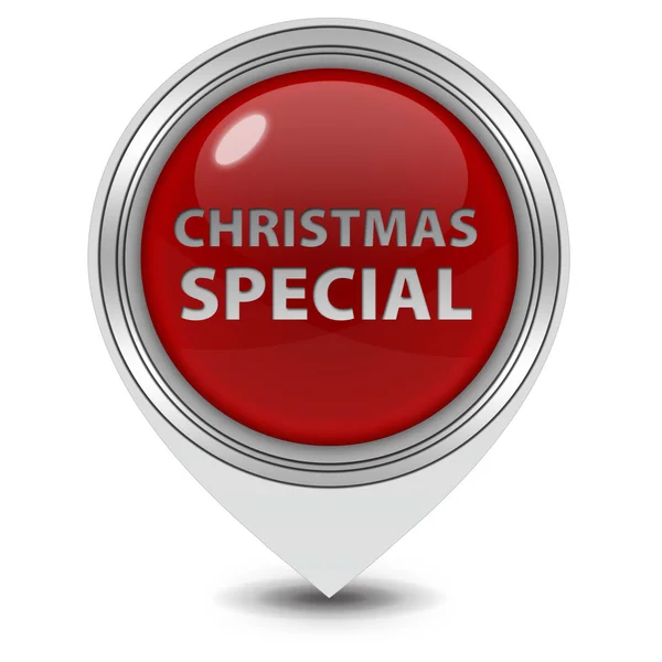 Icono de puntero especial de Navidad sobre fondo blanco — Foto de Stock