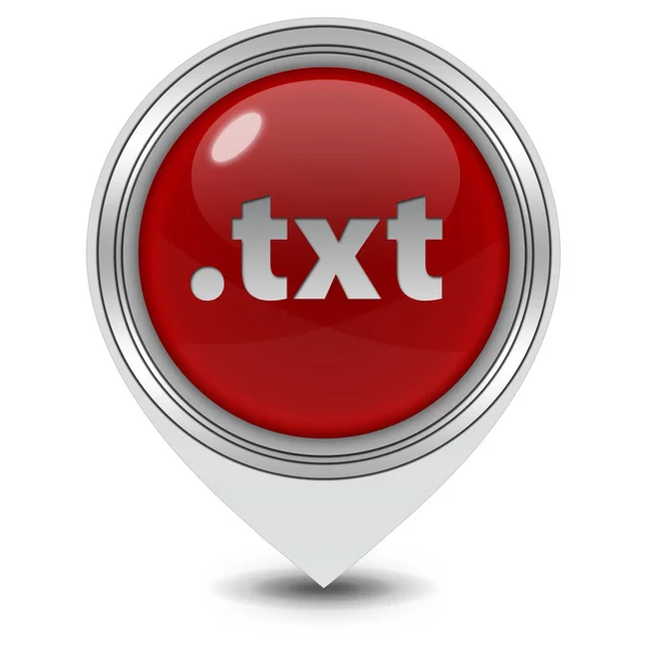 .txt pointer icon on white background — Stock Photo, Image