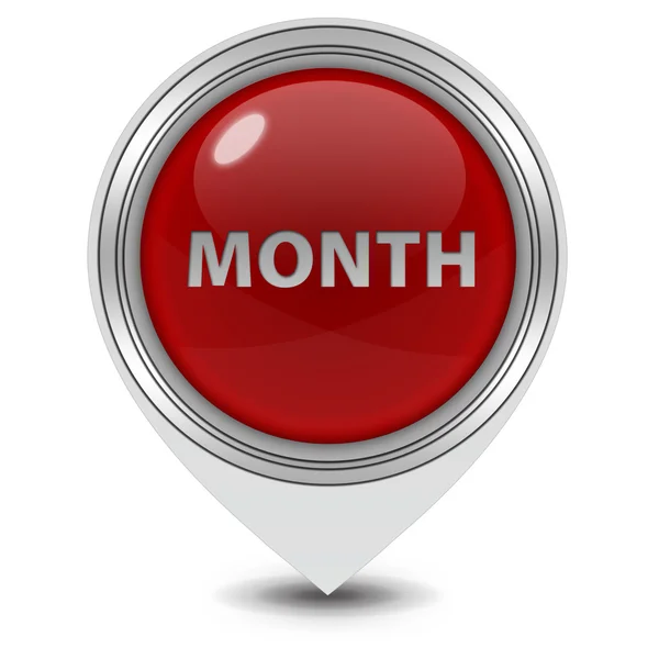 Month pointer icon on white background — Stock Photo, Image