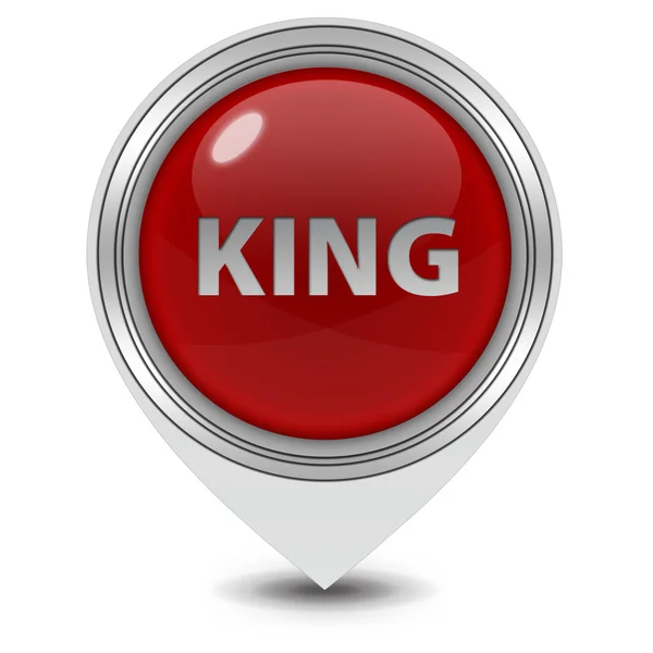 King pointer icon on white background — Stock Photo, Image