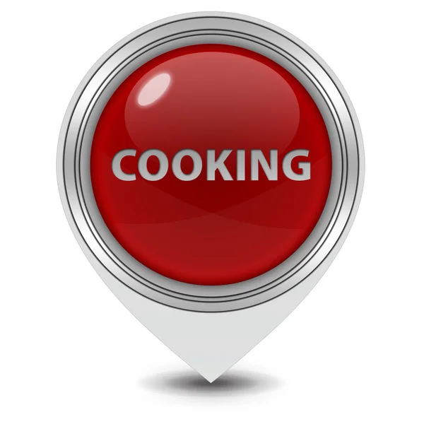 Icône de pointeur de cuisson sur fond blanc — Photo