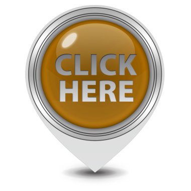 İşaretçi simgesi beyaz zemin üzerine tıklayınız