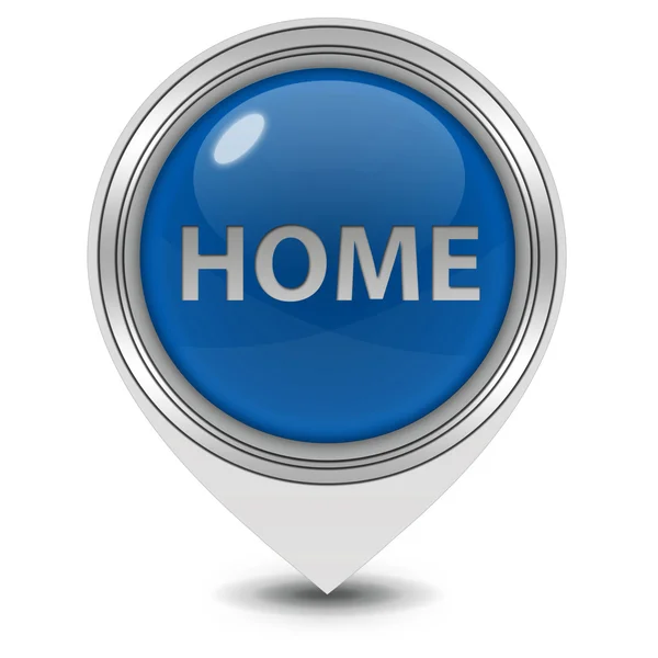 Home pointer icon on white background — Stock Photo, Image