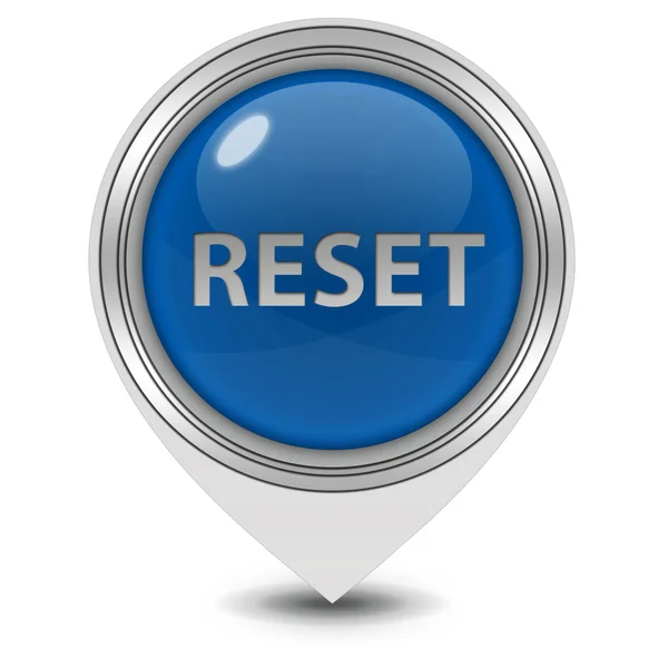 Reset pointer icon on white background — Stock Photo, Image