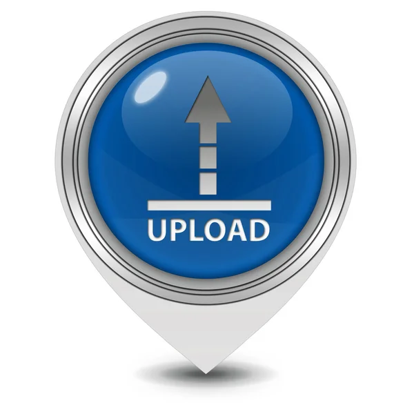 Upload pointer icon on white background — 스톡 사진