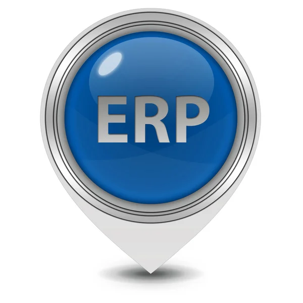 Icona puntatore ERP su sfondo bianco — Foto Stock