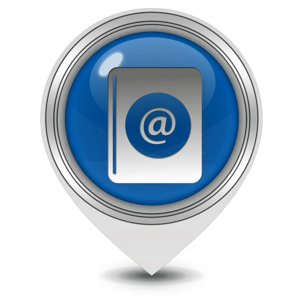 Email pointer icon on white background — Stock Photo, Image